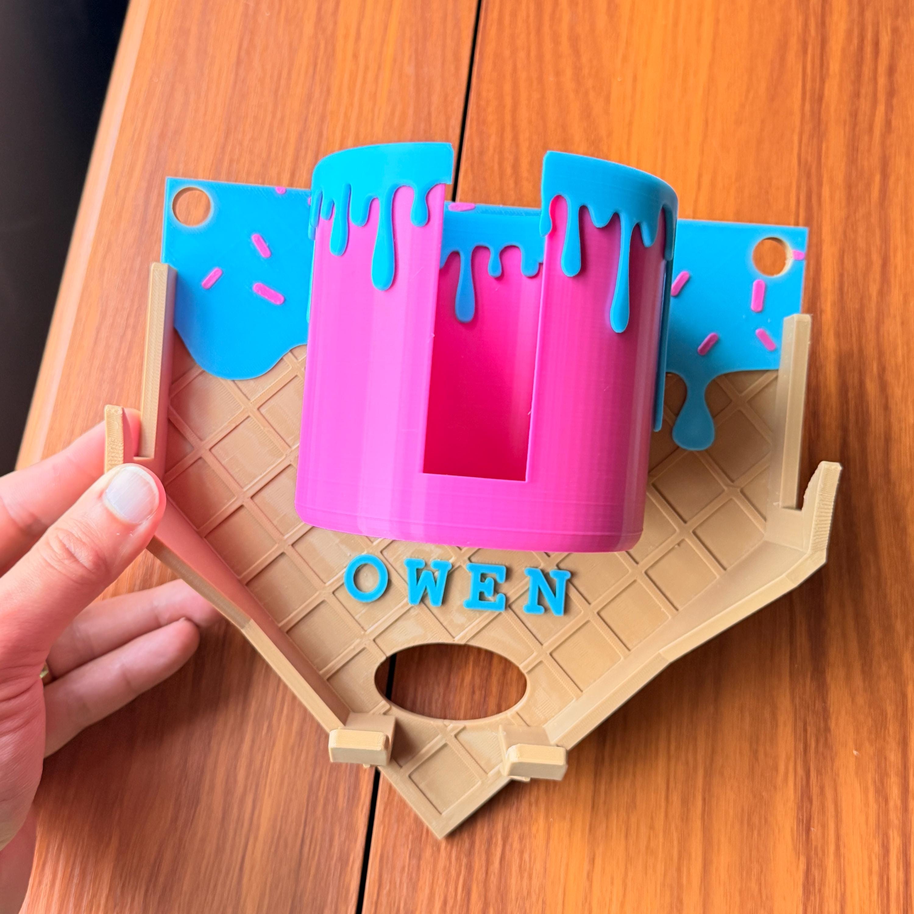 Ice Cream Cone Base Baseball Dugout Organizer product photo 2